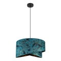 Lampadario su filo REZO 1xE27/60W/230V turchese