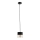 Lampadario su filo  ROY 1xE27/60W/230V nero