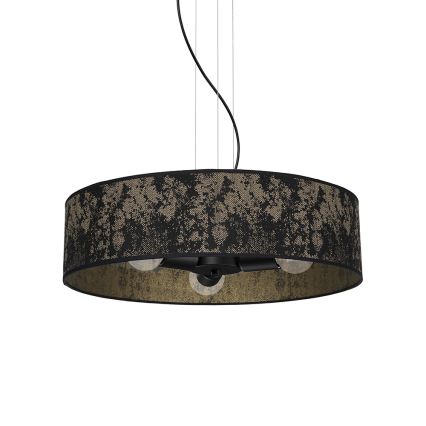 Lampadario su filo SATINO 3xE27/60W/230V oro