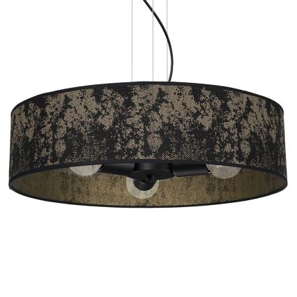 Lampadario su filo SATINO 3xE27/60W/230V oro