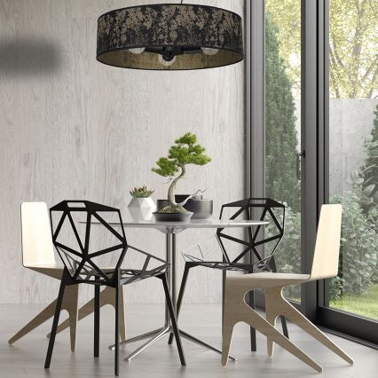 Lampadario su filo SATINO 3xE27/60W/230V oro