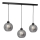 Lampadario su filo SOFIA 3xE27/60W/230V nero