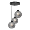 Lampadario su filo SOFIA 3xE27/60W/230V nero