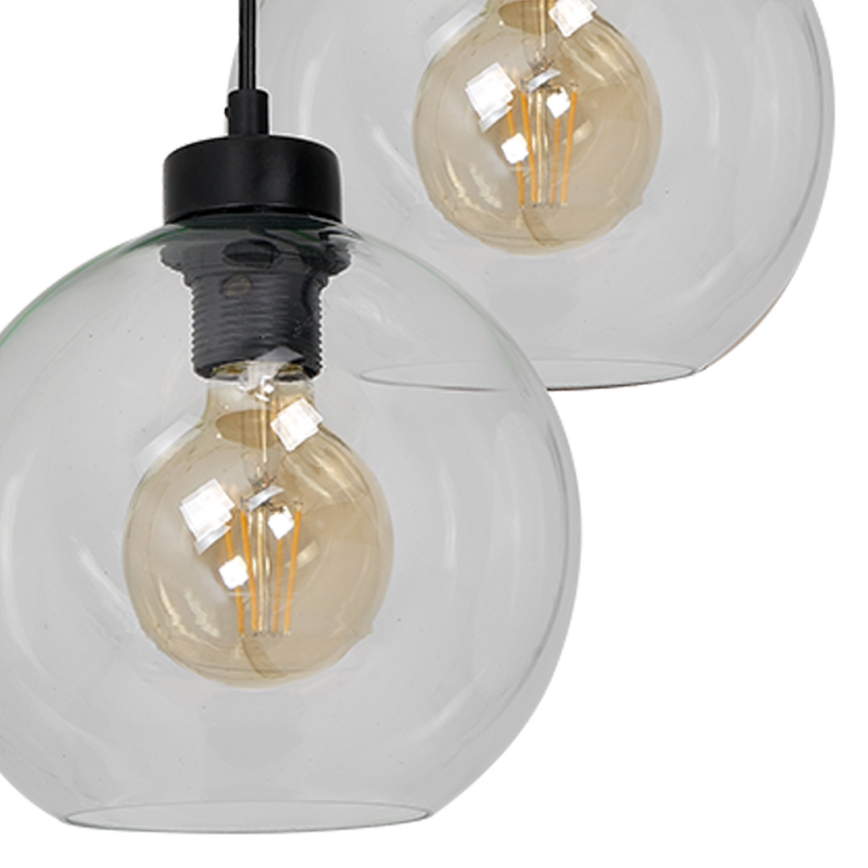 Lampadario su filo SOFIA 3xE27/60W/230V trasparente