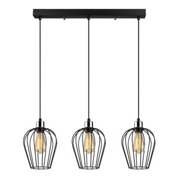 Lampadario su filo TEL 3xE27/100W/230V