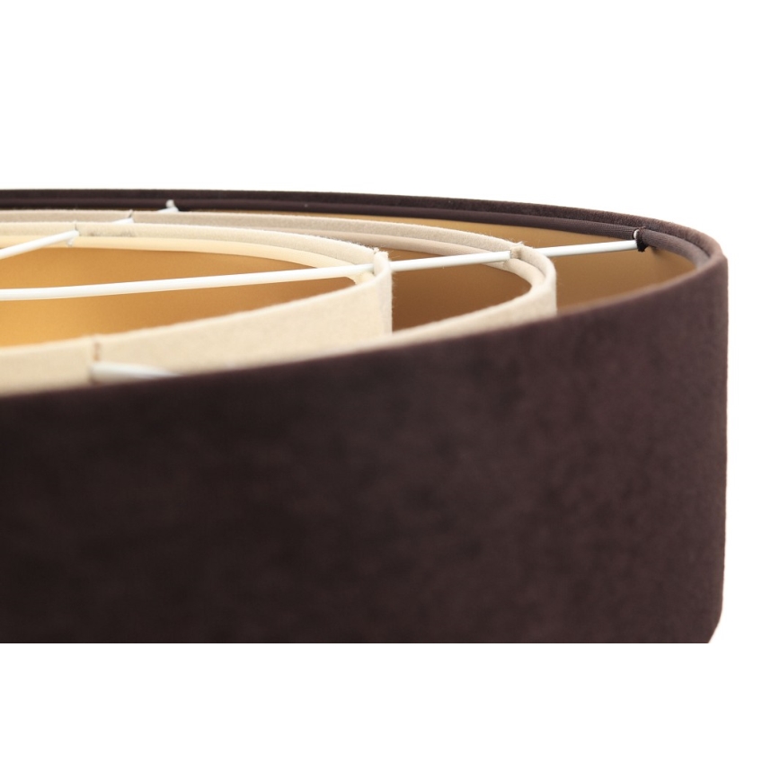 Lampadario su filo TRINITI 1xE27/60W/230V marrone/beige/oro