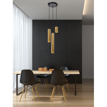 Lampadario su filo TUBO 3xGU10/25W/230V
