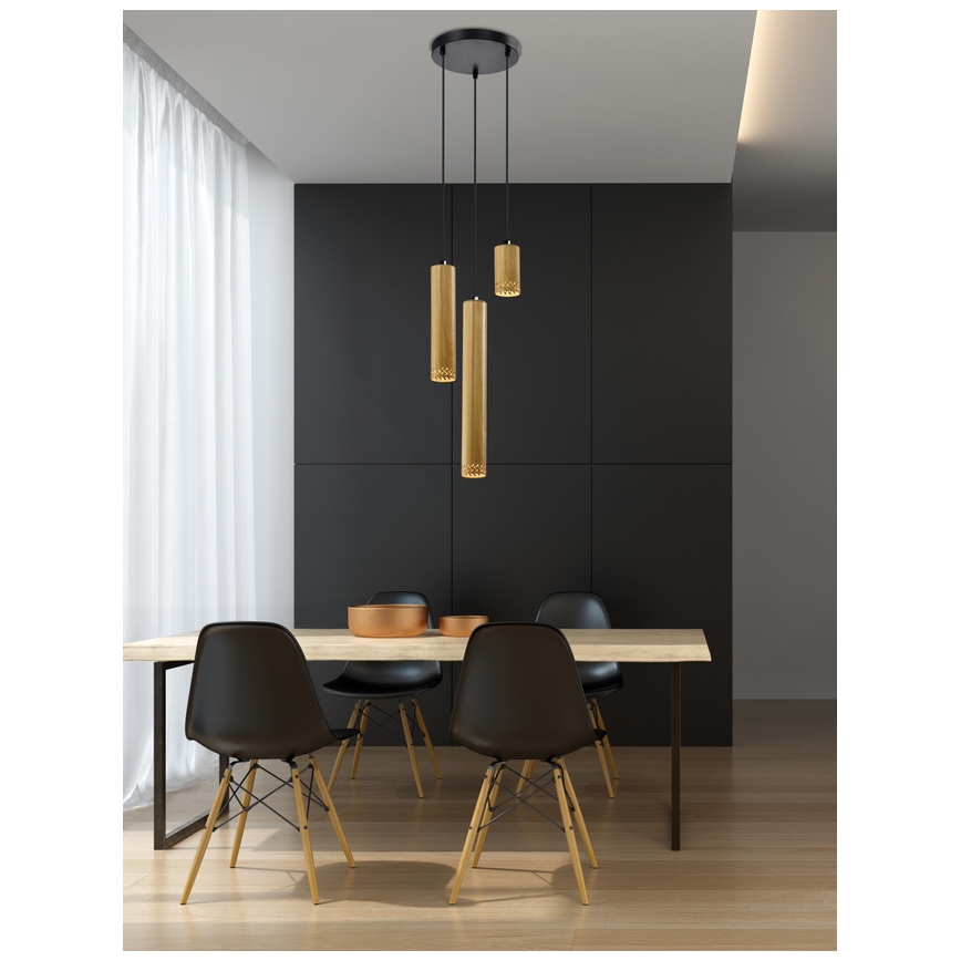 Lampadario su filo TUBO 3xGU10/25W/230V