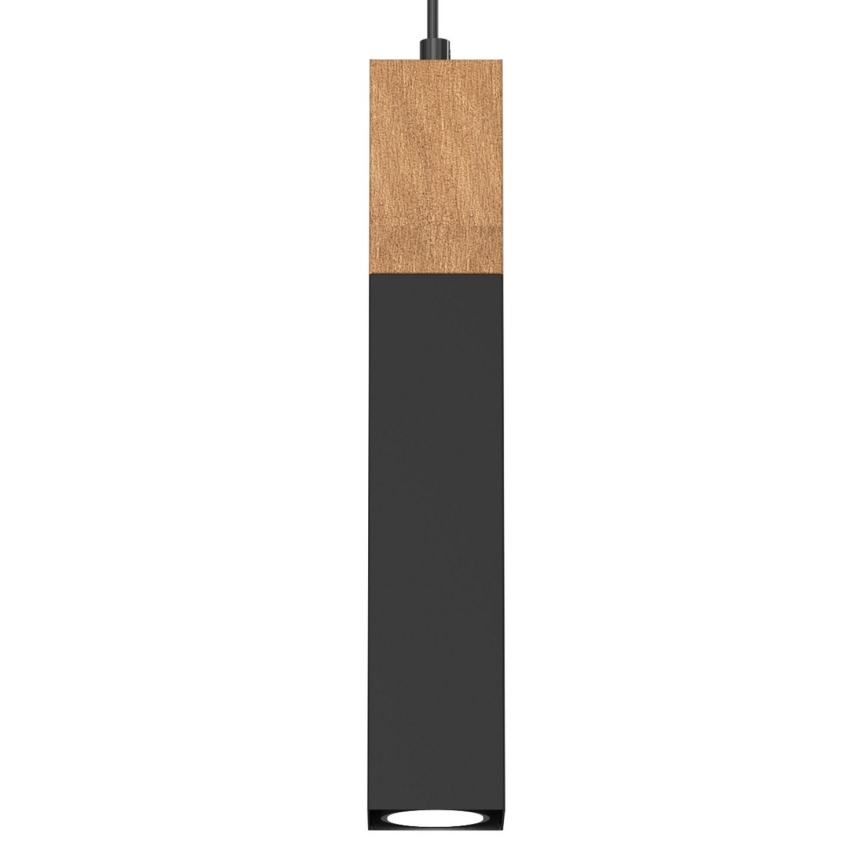Lampadario su filo TULUM 3xGU10/60W/230V nero