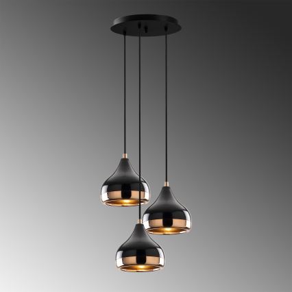 Lampadario su filo YILDO 3xE27/40W/230V