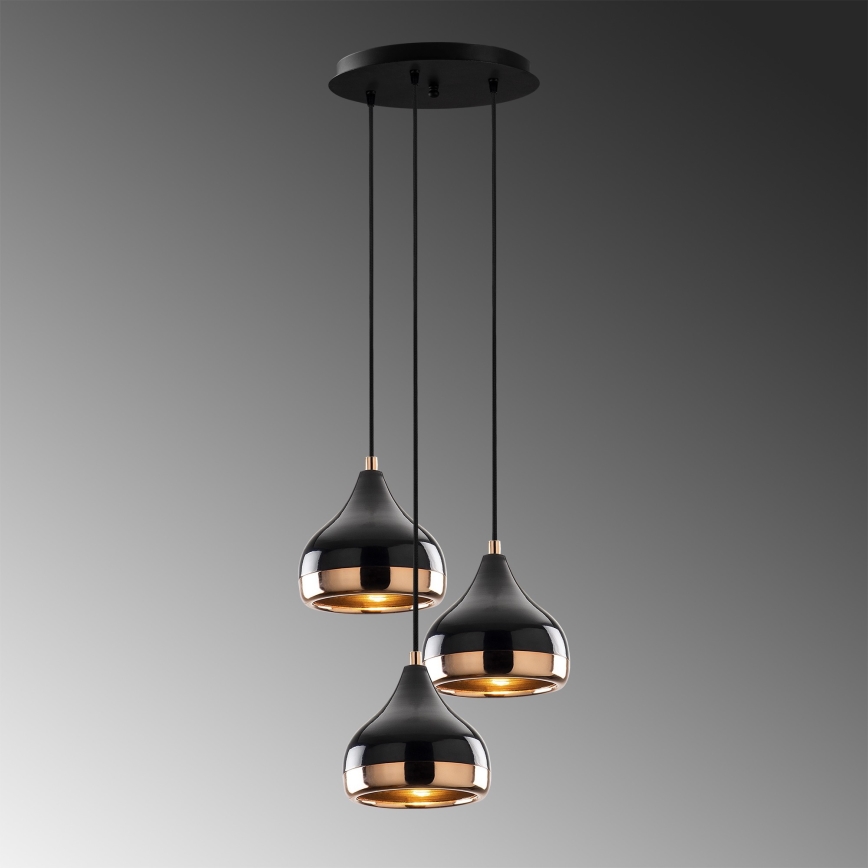 Lampadario su filo YILDO 3xE27/40W/230V