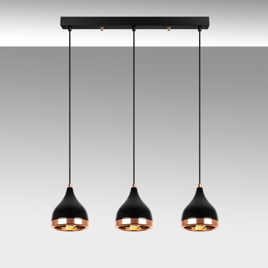 Lampadario su filo  YILDO 3xE27/60W/230V