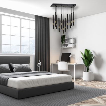 Lampadario su fune MONZA 11xG9/7W/230V