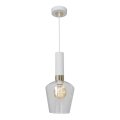 Lampadario su fune ROMA WHITE 1xE27/60W/230V