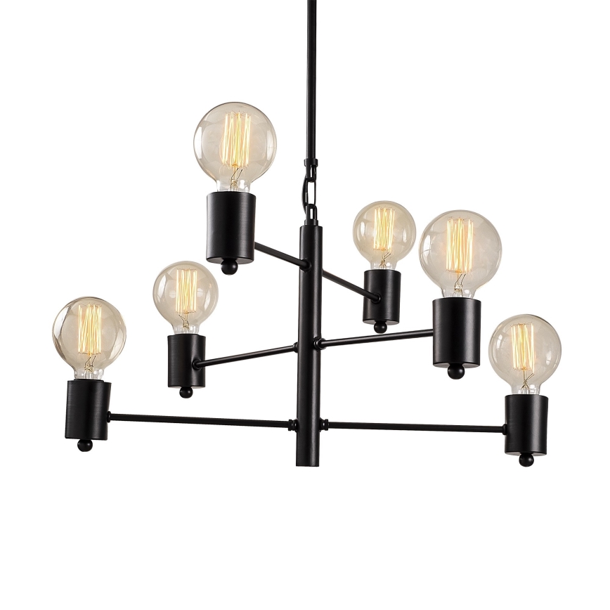 Lampadario su palo HEXA 6xE27/40W/230V