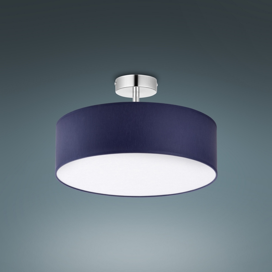 Lampadario su palo RONDO 4xE27/15W/230V d. 40 cm blu
