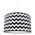Lampadario ZYGZAK BLACK 1xE27/60W/230V