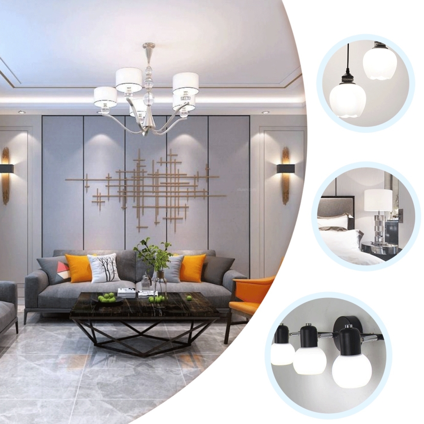 Lampadina a LED ST64 E27/8W/230V 6500K - Aigostar