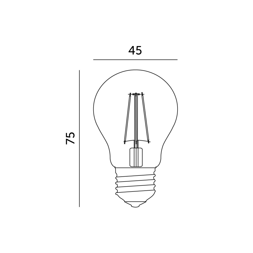 Lampadina LED 1xE27/1,3W/230V 3000K