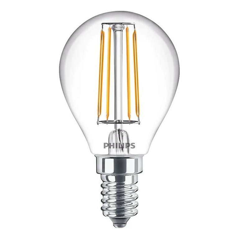 Lampadina LED a filamento Philips E14/4,3W/230V 4000K