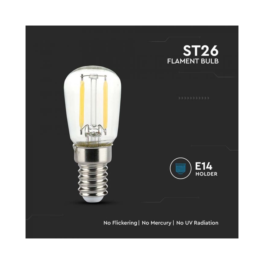 Lampadina LED a filamento ST26 E14/2W/230V 6500K