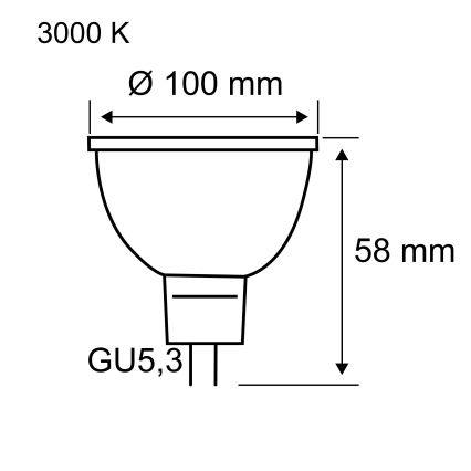 Lampadina LED a riflettore GU5,3/4,9W/12V 3000K - Paulmann 28802