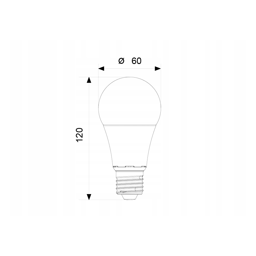 Lampadina LED A60 E27/12W/230V 3000K