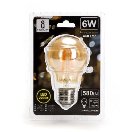 Lampadina LED  A60 E27/6W/230V 2200K - Aigostar