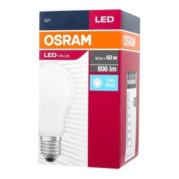 Lampadina LED A60 E27/9,5W/230V 4000K - Osram