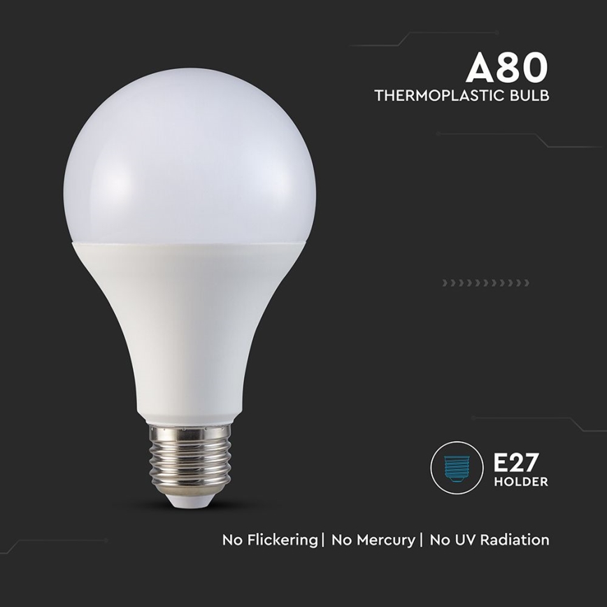Lampadina LED A80 E27/20W/230V 3000K