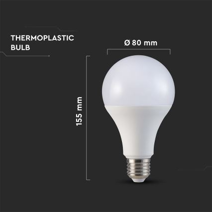 Lampadina LED A80 E27/20W/230V 3000K