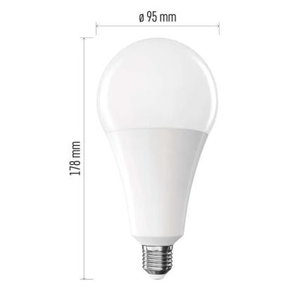 Lampadina LED A95 E27/28W/230V 2700K