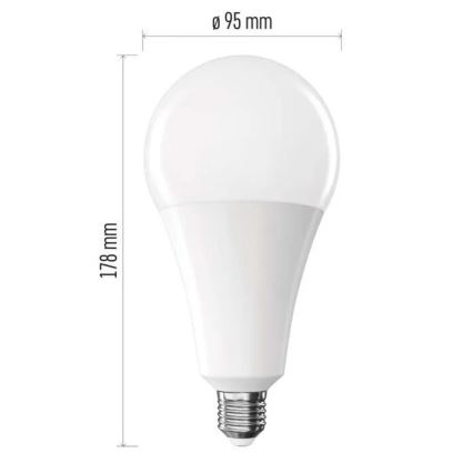 Lampadina LED A95 E27/28W/230V 4000K