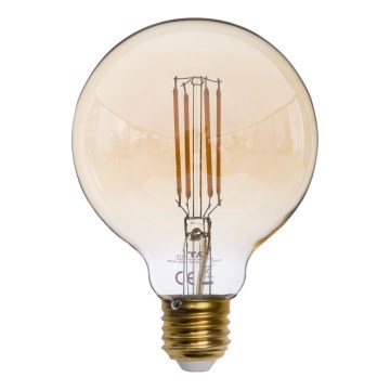 Lampadina LED AMBER G95 E27/6,5W/230V 2200K