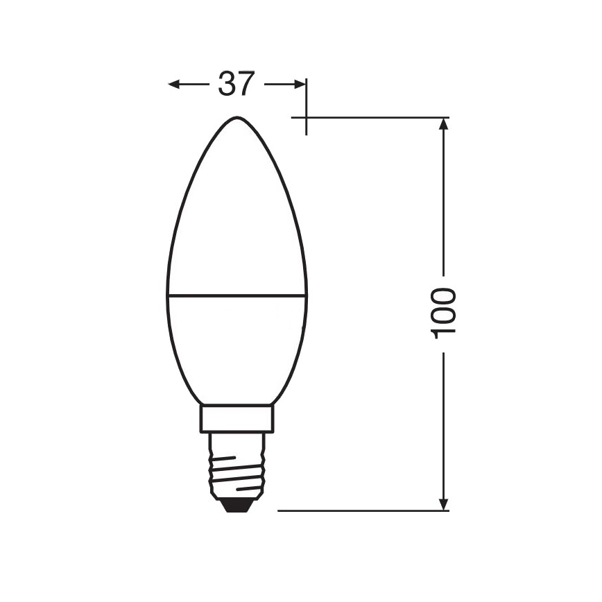 Lampadina LED Antibatterica B40 E14/4,9W/230V 2700K - Osram