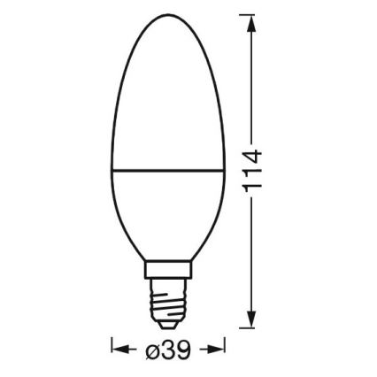 Lampadina LED Antibatterica Dimmerabile B40 E14/4,9W/230V Wi-Fi - Ledvance