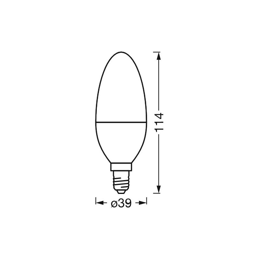 Lampadina LED Antibatterica Dimmerabile B40 E14/4,9W/230V Wi-Fi - Ledvance