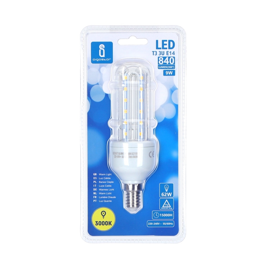 Lampadina LED B5 E14/9W/230V 3000K - Aigostar