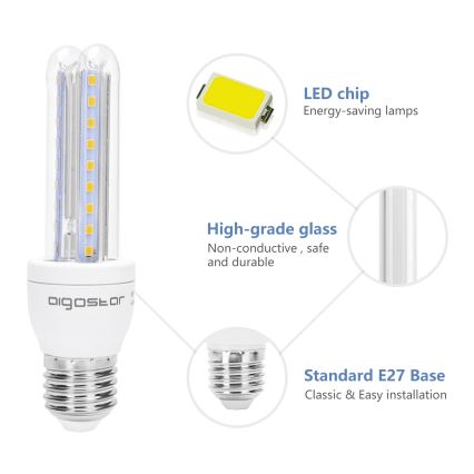 Lampadina LED B5 E27/8W/230V 3000K - Aigostar