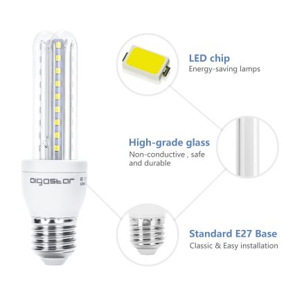 Lampadina LED B5 E27/8W/230V 6500K - Aigostar