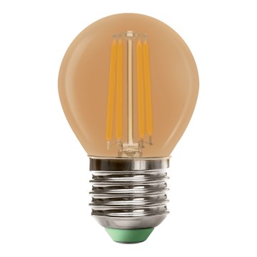 Lampadina LED CLASIC AMBER G45 E27/4W/230V 2200K -  Brilagi