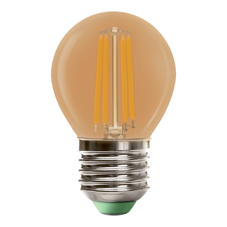Lampadina LED CLASIC AMBER G45 E27/4W/230V 2200K -  Brilagi
