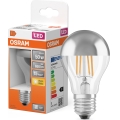 Lampadina LED con parte superiore a specchio FILAMENT E27/6,5W/230V 2700K argento- Osram