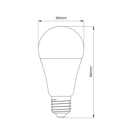 Lampadina LED con sensore di movimento e crepuscolare A60 E27/6W/230V 3000K