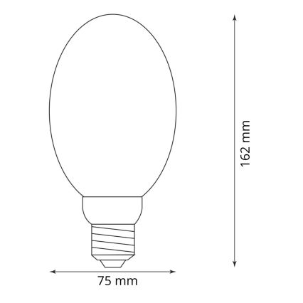 Lampadina LED DECO VINTAGE B75 E27/4W/230V 1800K