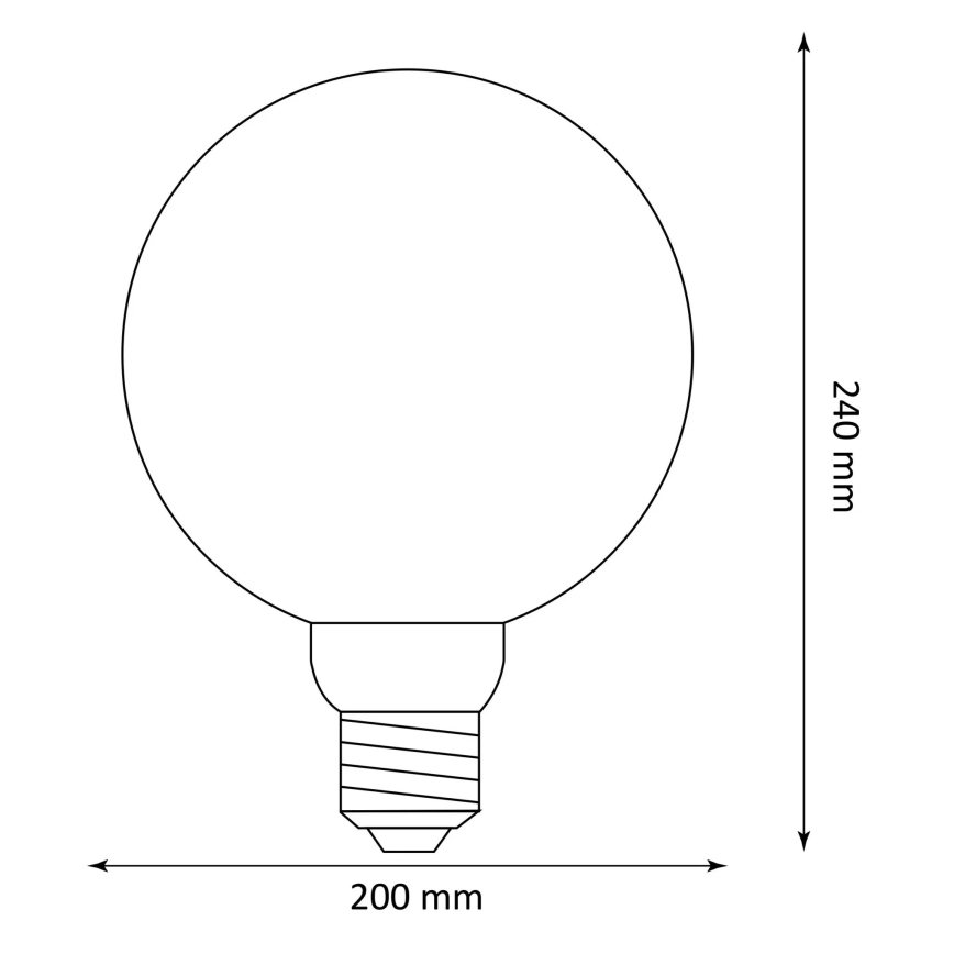 Lampadina LED DECO VINTAGE G200 E27/4W/230V 1800K