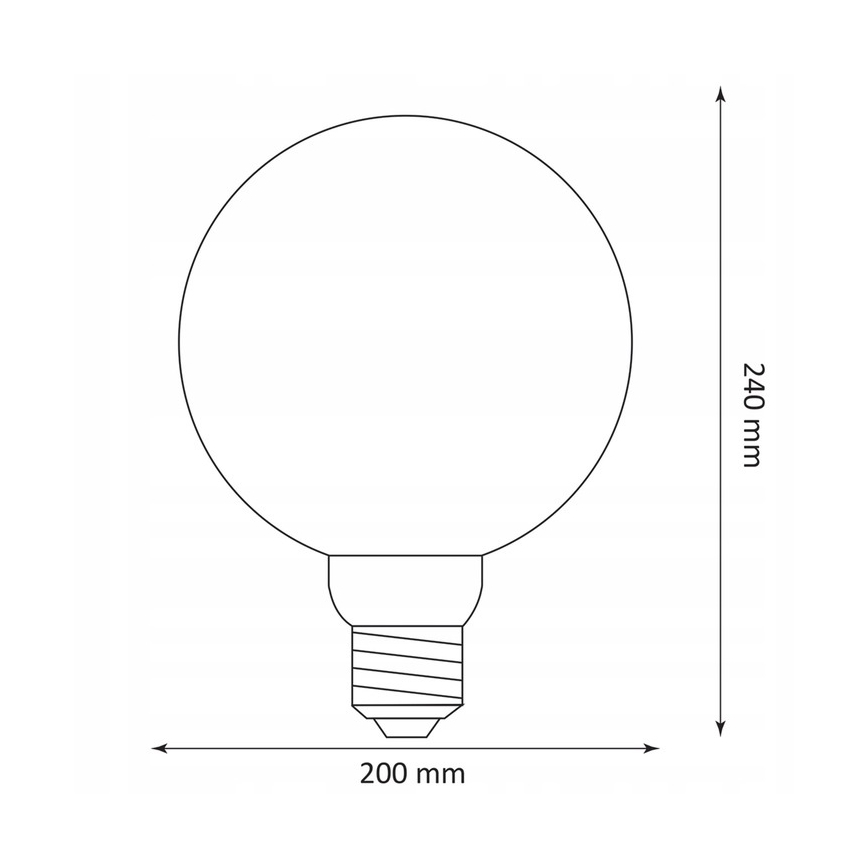 Lampadina LED DECO VINTAGE G200 E27/4W/230V 1800K