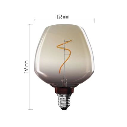 Lampadina LED DECO VINTAGE S123 E27/4W/230V 1800K