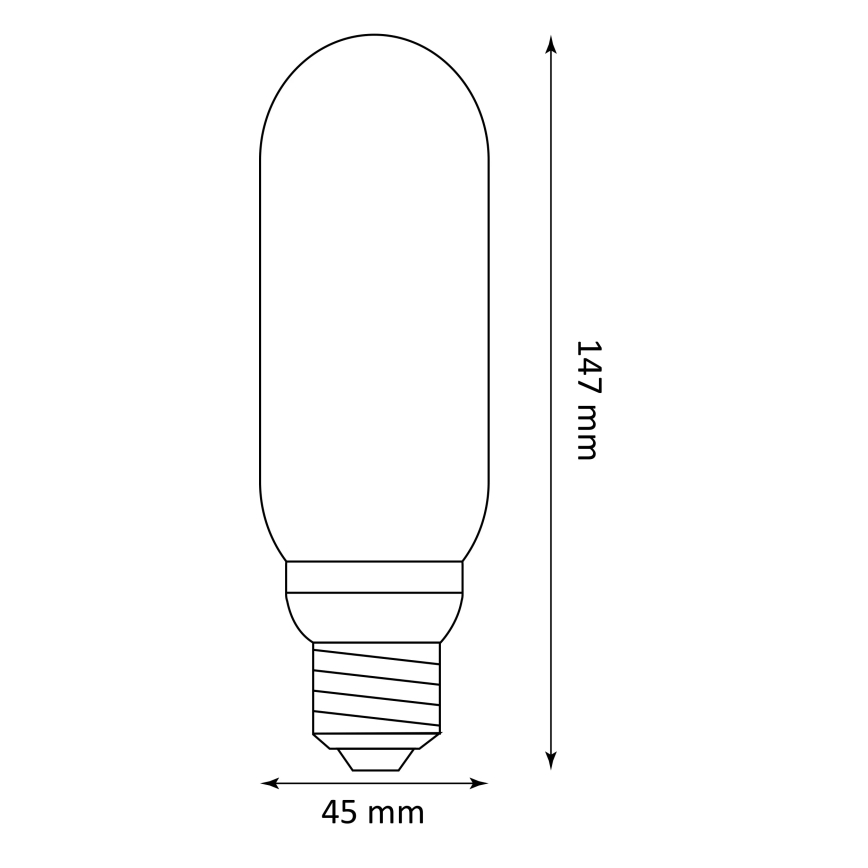 Lampadina LED DECO VINTAGE T45 E27/4W/230V 1800K