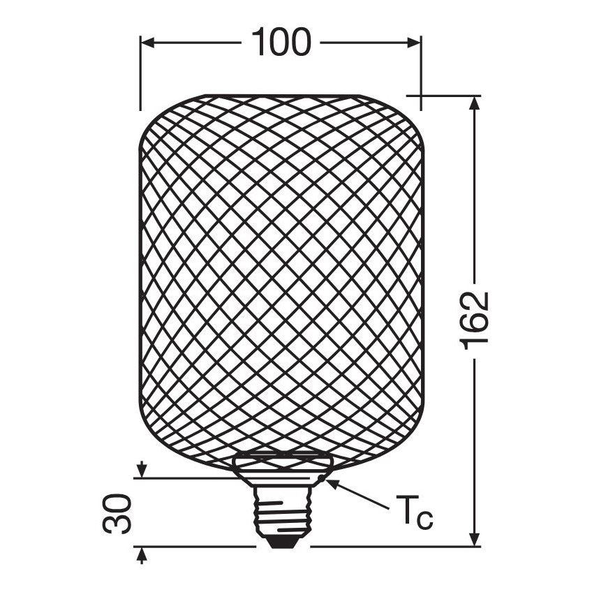 Lampadina LED DECOR FLAT E27/3,5W/230V 2700K oro - Osram